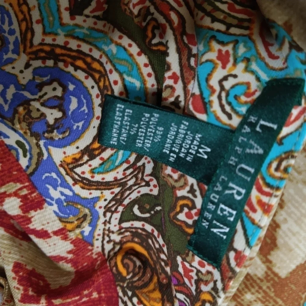 Pretty Ralph Lauren Paisley Print Dress EUC ❤️ - Picture 10 of 12